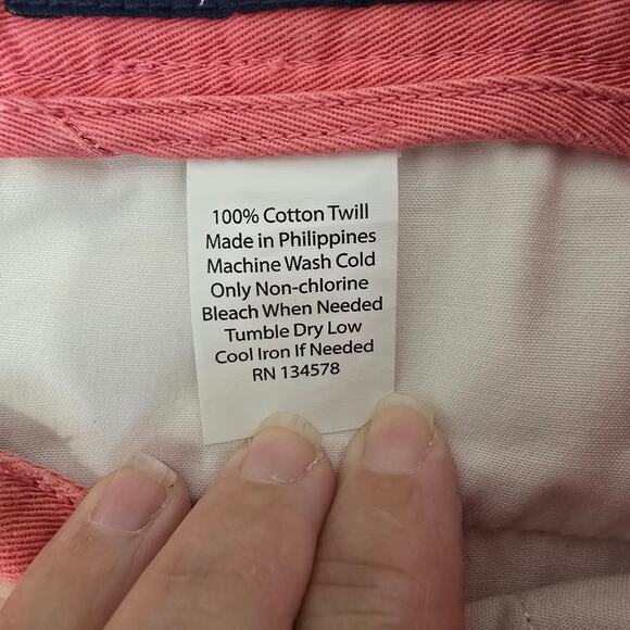 Vineyard Vines Nantucket Red (Salmon) Chino Pants NWT Preppy Size 32/32 - Picture 6 of 8